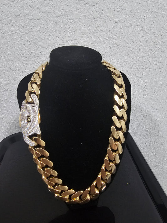 CADENA MONACO DE ORO 10K