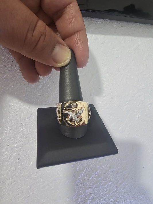 ANILLO DE ORO ITALIANO 10 K SOLIDO