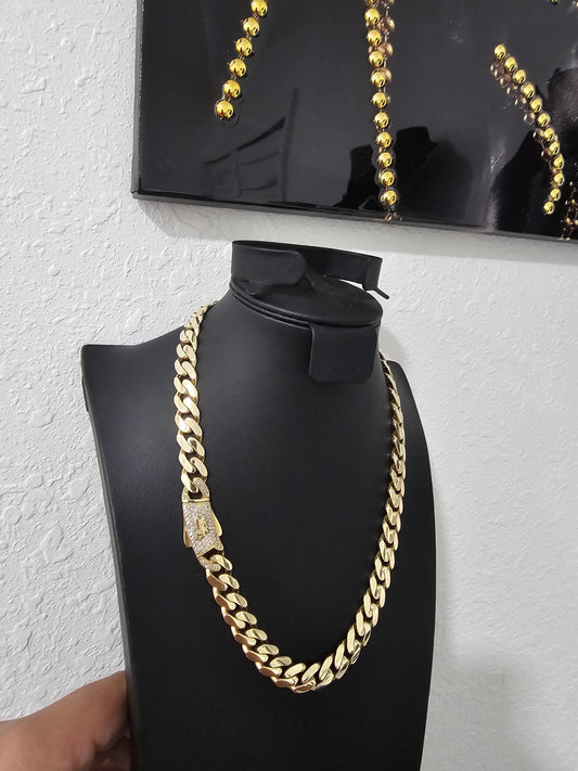 CADENA MONACO DE ORO 10K