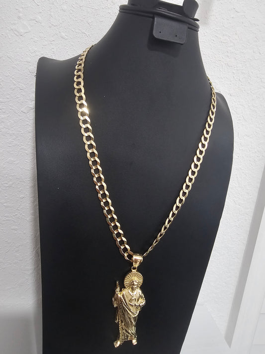 Cadena corte brillo 14k