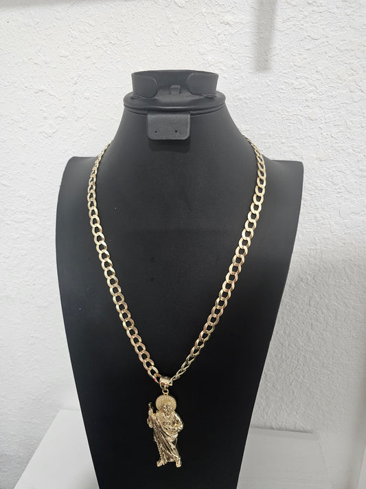 Cadena corte brillo 14k